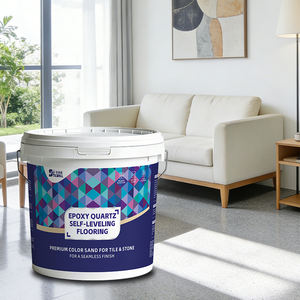 Peinture époxy sans joint, sable coloré, auto-nivelante, résistante aux taches, pour sols de villas résidentielles - Product Image 1