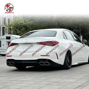 Pour <span class=keywords><strong>Mercedes</strong></span> Benz classe C <span class=keywords><strong>2022</strong></span> + à C63 Style diffuseur arrière avec tuyau d'échappement accessoire externe Premium pour W206 C240 <span class=keywords><strong>C250</strong></span> C280 - Product Image 4