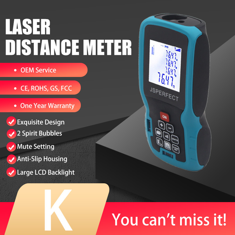 JSPERFECT-Handheld Range Finder, Laser Meter, Best Quality, 80 м Range Finder, Factory Price