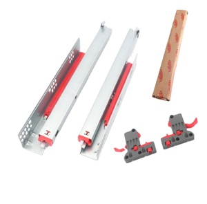 Roeasy 3 gấp van điều tiết giỏ ngăn kéo kênh đẩy để mở Hidden Telescopic đường ray mềm đóng undermount giấu Ngăn kéo trượt - Product Image 1