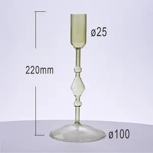 Handmade Wedding Glass Candlesticks Home Decoration Glass Candlesticks Glass Candle Holder