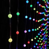 Lumières de rideau à pixels RGB intelligentes Prefiero, contrôlées par application, lampe LED en cuivre, pour extérieur, Halloween, fête, mariage, Noël, Saint-Valentin
