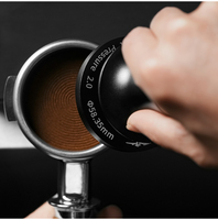 Mhw-3bomber 30lb Pressoir à café à pression constante 53.35mm 58.5mm, tamper plat pour expresso, accessoire professionnel pour barista