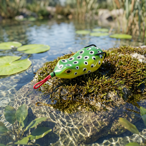 Señuelo Artificial de PVC Suave con Forma de Rana Cabeza de Serpiente para Pesca en Agua Salada y Dulce - Product Image 1