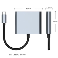 Convertidor de Cable 3 en 1 DE DATOS USB 3,0 USB C Hub Adaptador tipo C a HDTV 4K Splitter PD 100W Max cargador para portátil Macbook