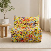 Canapé moderne en mousse haute densité, tissu doux pour fauteuil lounge sans accoudoirs, confortable, modulaire, une place, confort nuageux pour chambre à coucher
