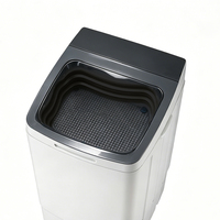 Lave-linge à chargement par le haut 9 kg, design logo, pour usage domestique, facile à utiliser, à poser, à cuve unique