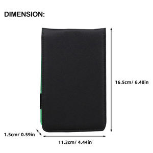 Premium PU Leather Golf Scorecard Holder Custom Logo Waterproof Durable Portable Golf Scorebook & Recording Notebook - Product Image 2