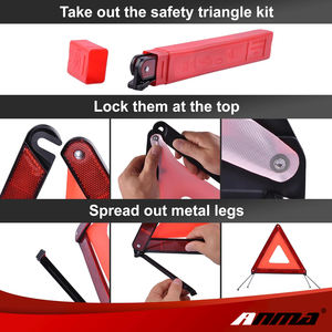 Triángulo <span class=keywords><strong>Reflectante</strong></span> de Emergencia para <span class=keywords><strong>Auto</strong></span>, Señal de Advertencia para Vehículos en Avería - Product Image 3
