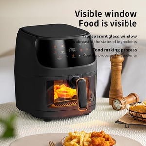 Visual 6L 8L 10L 15L Smart Air Fryer Rumah Tangga Mesin Kentang Besar Multifungsi Cerdas Kontrol Sentuh Borosilikat - Product Image 1