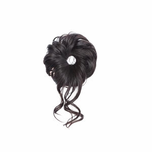 Perruque double chignon longue avec frange en fibre haute température, style chinois élégant, accessoire de beauté tendance pour femme - Product Image 2