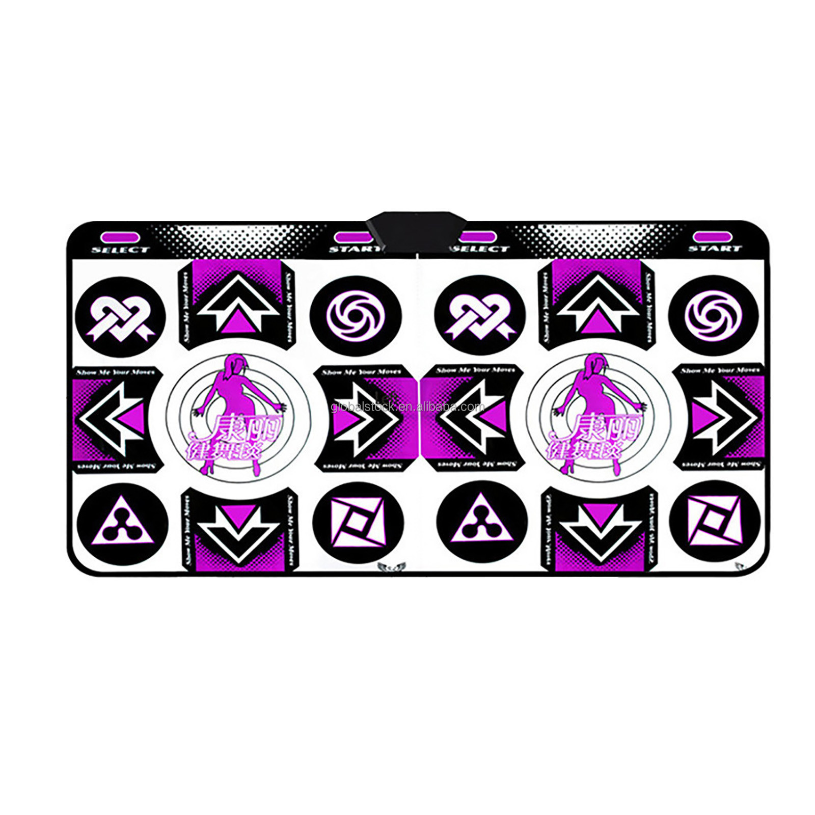 Беспроводной светящийся нескользящий двойной коврик Danc для телевизора компьютера двойного назначения танцевальный коврик оптом