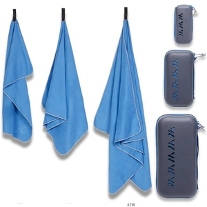 Personalizado portátil Eva de microfibra de secado rápido toalla caso para viajes de playa senderismo mochila Yoga gimnasio deportes - Product Image 5
