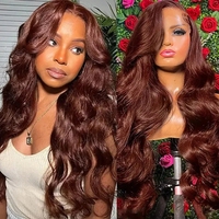 Perruque Lace Front HD 13x4 sans colle, blonde 613, ondulée, en cheveux humains, pré-épilée, densité 250%, dentelle transparente, ligne de cheveux naturelle