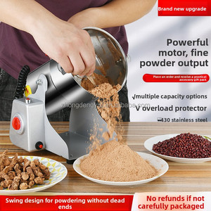 304 Stainless Steel High Speed <b>Herb</b> and Spice <b>Grinder</b> Household Ultra Fine Grain Grinding Machine - Product Image 2