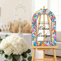 Panneau de bienvenue personnalisé en acrylique pour mariage, imprimé sur mesure, pour la mariée et le marié, idéal pour les banquets (Drop-shipping POD)
