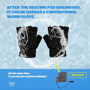 Men and Women's Winter Warm <b>Laptop</b> Gloves with USB Heated Hands Full-Arm Heated Mittens - Product Image 6