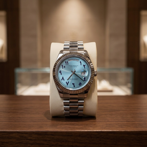 โลโก้ของเฮอร์คิวลีส นาฬิกา SEIKO Movement รุ่น Dropship Daydate สีเงิน สายแบบ President ขนาด 41 มม. นาฬิกาดำน้ำแบบอนาล็อก กันน้ำ - Product Image 2