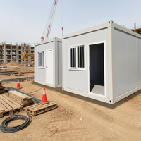 Bâtiment de bureau préfabriqué en acier portable standard, conteneur mobile de 20 pieds, maison de conteneur, salle de stockage, salle d'activités, multifonctionnel