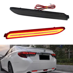 Taillight Style Red 3D Optic LED Rear Bumper Reflector driving Tail Brake Light For Lexus & Toyota Replacing Stock Bumper