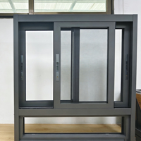 Ventanas Corredizas Modernas de Aleación de Aluminio para Casas y Tiendas - Insonorizadas, Resistentes al Viento, Aislamiento Térmico, Cortinas Colgantes - Fácil Instalación en Sala de Estar