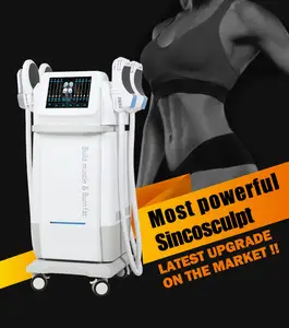 2023 Newest painless RF 6 handles hiemt shape Fat burn and muscle building ems sculpting machine for Body Shape with CE approved