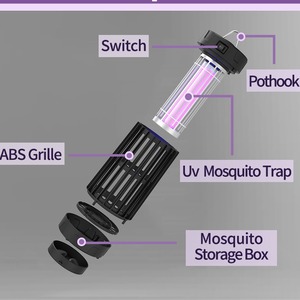 Lampe anti-moustiques électrique Saijinzhi 4000V, à suspendre, à brancher, pour la maison, coque en ABS - Product Image 5