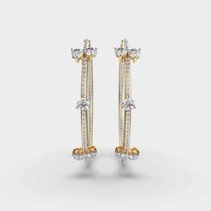Elegant Round Brilliant Moissanite <b>Stud</b> Earrings 925 <b>Sterling</b> <b>Silver</b> Luxury Fine Fashion Jewelry for Women - Product Image 6