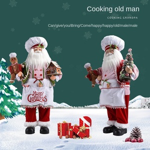 Decoración de Tela de Papá Noel de 30 cm, Estilo Nórdico, para Hoteles, Restaurantes, Decoración Navideña para Mostradores, Figura y Juguete Navideños - Product Image 3