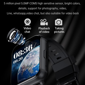Montre connectée sport pour homme 2024 RAM 4 Go ROM 64 Go 1,99 pouces 4G Appel GPS Wifi Double caméra SIM Test de fréquence cardiaque Étanche - Product Image 5