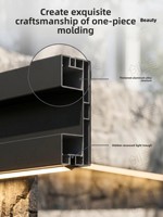 Corniche murale extérieure en alliage d'aluminium pour villas et maisons individuelles ; Vente directe usine, options sur mesure, variété de couleurs, modèle 6063
