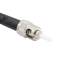 Kabel Jaringan Serat Optik ST ke ST Indoor Armored Simplex Multimode OM2 Optical Patch Cord 3 Meter