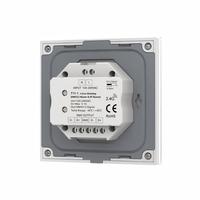 Contrôleur LED DMX mural à 4 zones avec panneau tactile coulissant T11-1 AC100-240V, télécommande RF pour décodeur DMX