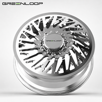 GREENLOOP 8x165.1 8x200 pour Ford F150 Silverado1500 22x8.25 24 26 28 pouces Jantes doubles pour pick-up en alliage forgé
