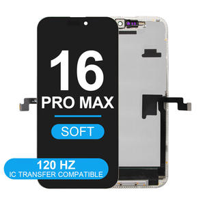 Écran <span class=keywords><strong>OLED</strong></span> souple GS pour iPhone 16 Pro Max, taille 1:1, remplacement d'écran <span class=keywords><strong>OLED</strong></span> avec un joli trou pour l'appareil photo et une garantie d'un an - Product Image 1