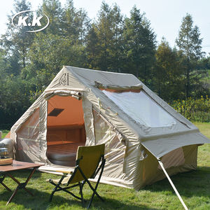 Kawagebo Kamp (KK) 10' X 7' Gonflable 6.3 ㎡   Tente de <span class=keywords><strong>camping</strong></span> imperméable Oxford pour glamping avec cheminée intégrée - Product Image 5