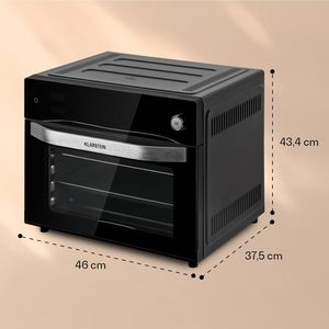 מכונת חימום אוויר שחור דלת צרפתית 30l מכונת חימום טוסטר - Product Image 3