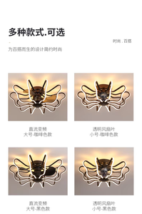 Ventilador de Techo LED Inteligente Moderno, Silencioso, con Motor de CC de Bajo Ruido, Control Remoto, Luz Regulable Controlada por Aplicación, para Exteriores y Hoteles - Product Image 5