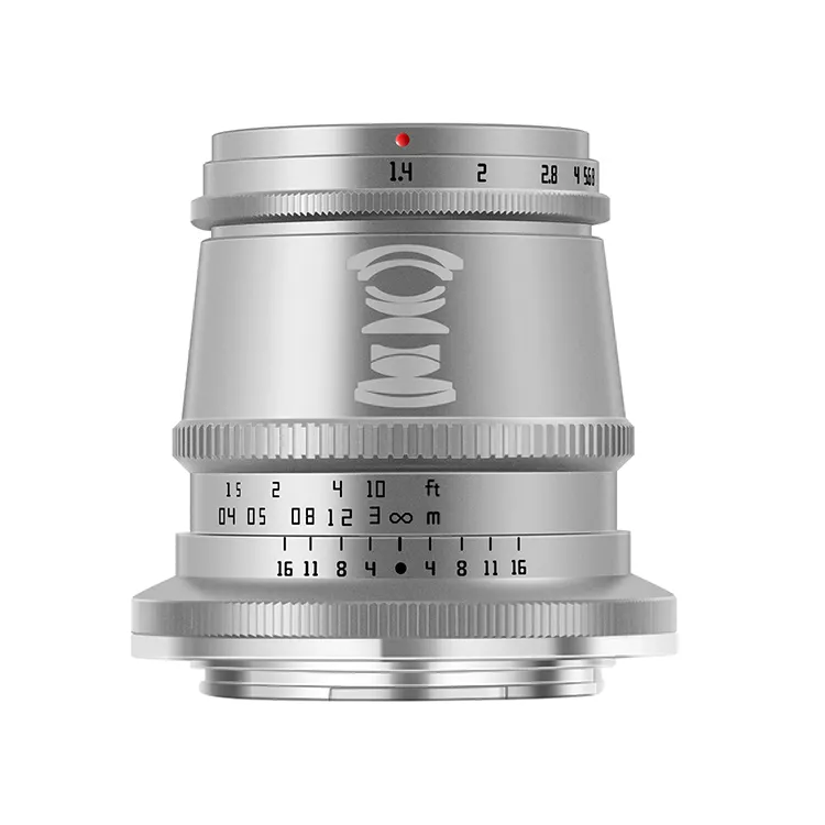 تاتارسيان 17مم F1.4 APS-C زاوية واسعة وفتحات لارا عدسة كاميرا متوافقة مع كاميرا نيكون Z Mount (فضية)