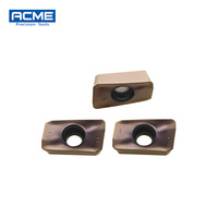 Plaquettes de fraisage en carbure ACME à revêtement PVD haute vitesse, à émbout carré 90°, APMT1135PDER-M2/-H2/-TT, pour acier, OEM disponible, Garantie 3 ans