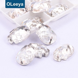 Cristales de Estrás Redondos con Reverso Plano, Cristal Transparente de 10mm, Cristales de Vidrio Rivoli para Coser en Vestidos de Novia, Venta al Por Mayor - Product Image 5
