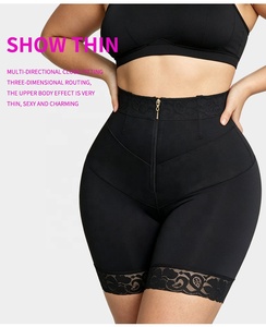 Faja colombiana <span class=keywords><strong>de</strong></span> control <span class=keywords><strong>de</strong></span> abdomen y cintura alta con cremallera frontal, <span class=keywords><strong>de</strong></span> Spandex/Nylon ecológico, control medio, realzador <span class=keywords><strong>de</strong></span> cadera - Product Image 4