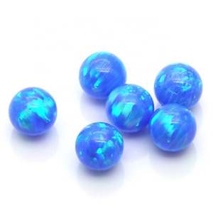 Venta caliente de ópalo de alta calidad Color OP05/17 cabujón redondo sintético cuentas de piedra de ópalo para joyería personalizada - Product Image 3