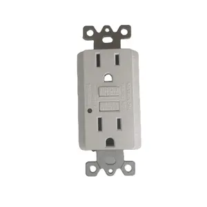 GFCI Outlet 20Amps Resistente a la intemperie Receptáculos de autocomprobación resistentes a manipulaciones Clip de cobre Blanco