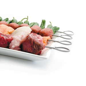 Set di spiedini Lacor 6 pezzi in acciaio inossidabile per barbecue - Product Image 3