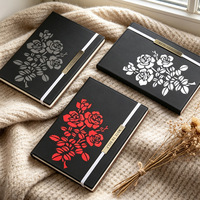 Carnet de notes de bureau A5 en cuir PU, pages épaisses, journal de conférence, agenda portable de qualité supérieure, logo personnalisé disponible pour les cadeaux d'affaires