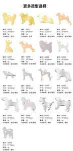 Cadeaux pour les amoureux des animaux de compagnie, pendentifs en acier inoxydable plaqué or, samoyède, chihuahua, <span class=keywords><strong>border</strong></span> <span class=keywords><strong>collie</strong></span>, doberman, chiens, vente en <span class=keywords><strong>gros</strong></span> - Product Image 5