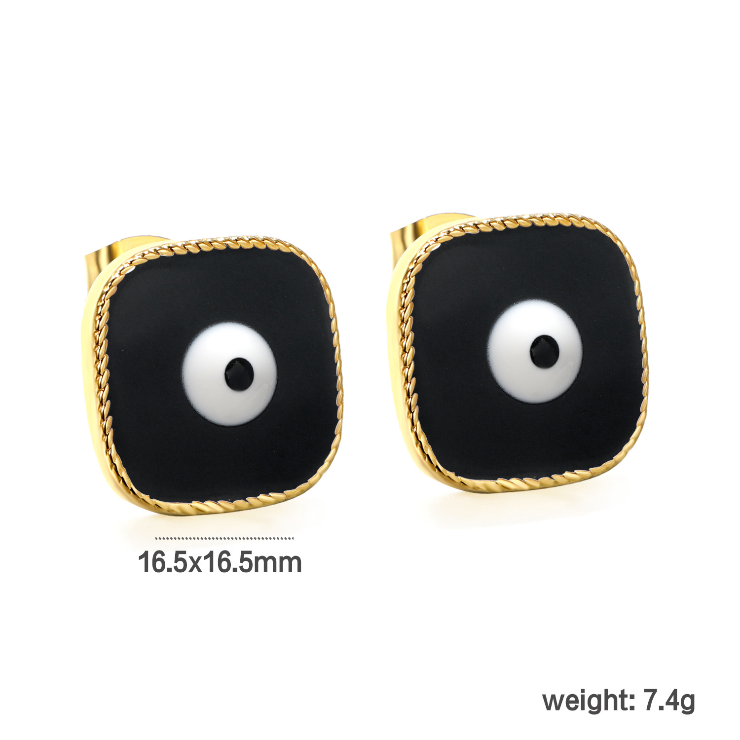 พื้นหลังสีดำมีตาสีขาว