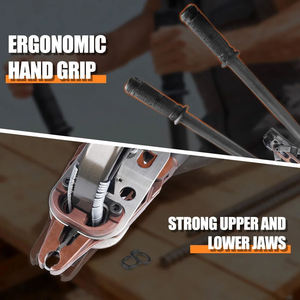<span class=keywords><strong>Pince</strong></span> à anneaux professionnelle avec mâchoires robustes, idéale <span class=keywords><strong>pour</strong></span> l'assemblage de cages en fil métallique et les tâches de fixation industrielle, efficace - Product Image 2