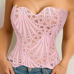 Top Moldeador para Mujer, Diseño Nuevo, Bordado Floral Soluble en Agua, Elástico, Reduce el Abdomen y la Cintura - Product Image 4